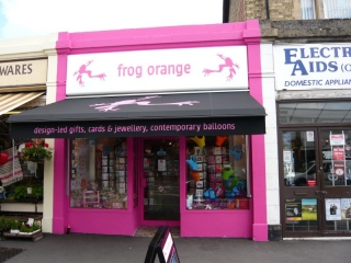 painted tray sign illuminated lettering Oxford Bicester Headington