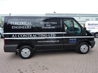 van signs electrians van signage Oxford Abingdon Kidlington Woodstock