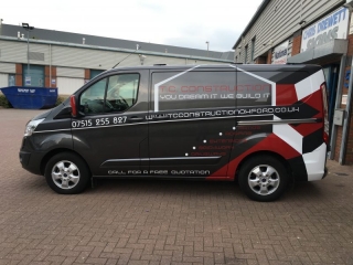 cast vinyl wrap van signage