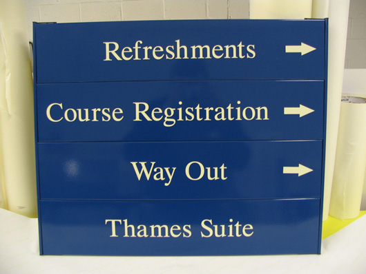 wall sign directory system Oxford