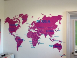 printed wall art signage for walls Oxfordshire London