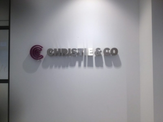 painted symbol metal letters