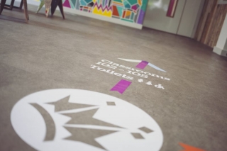 floor vinyl printed and laminated anti slip Oxfordshire